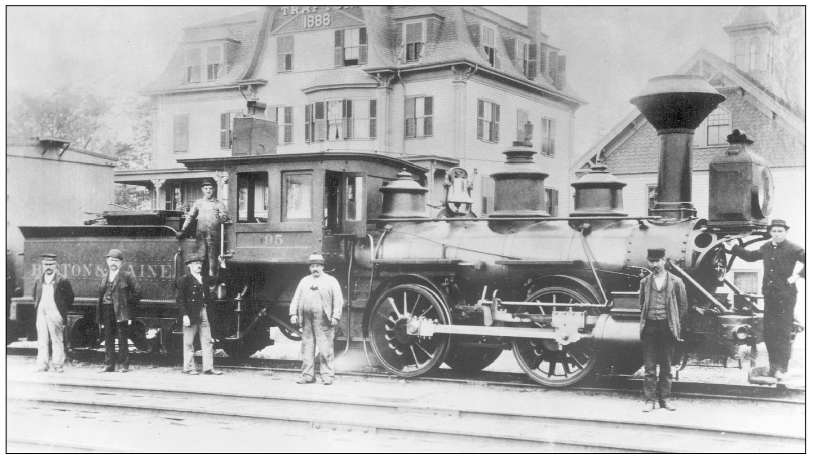 B M No 95 HURON 0-4-0 The crew members of each Boston Maine locomotive - photo 13