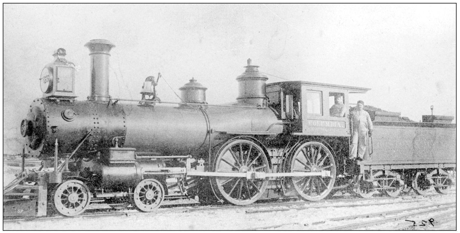 B M No 59 COLUMBIA 4-4-0 The locomotive Columbia built by the - photo 16