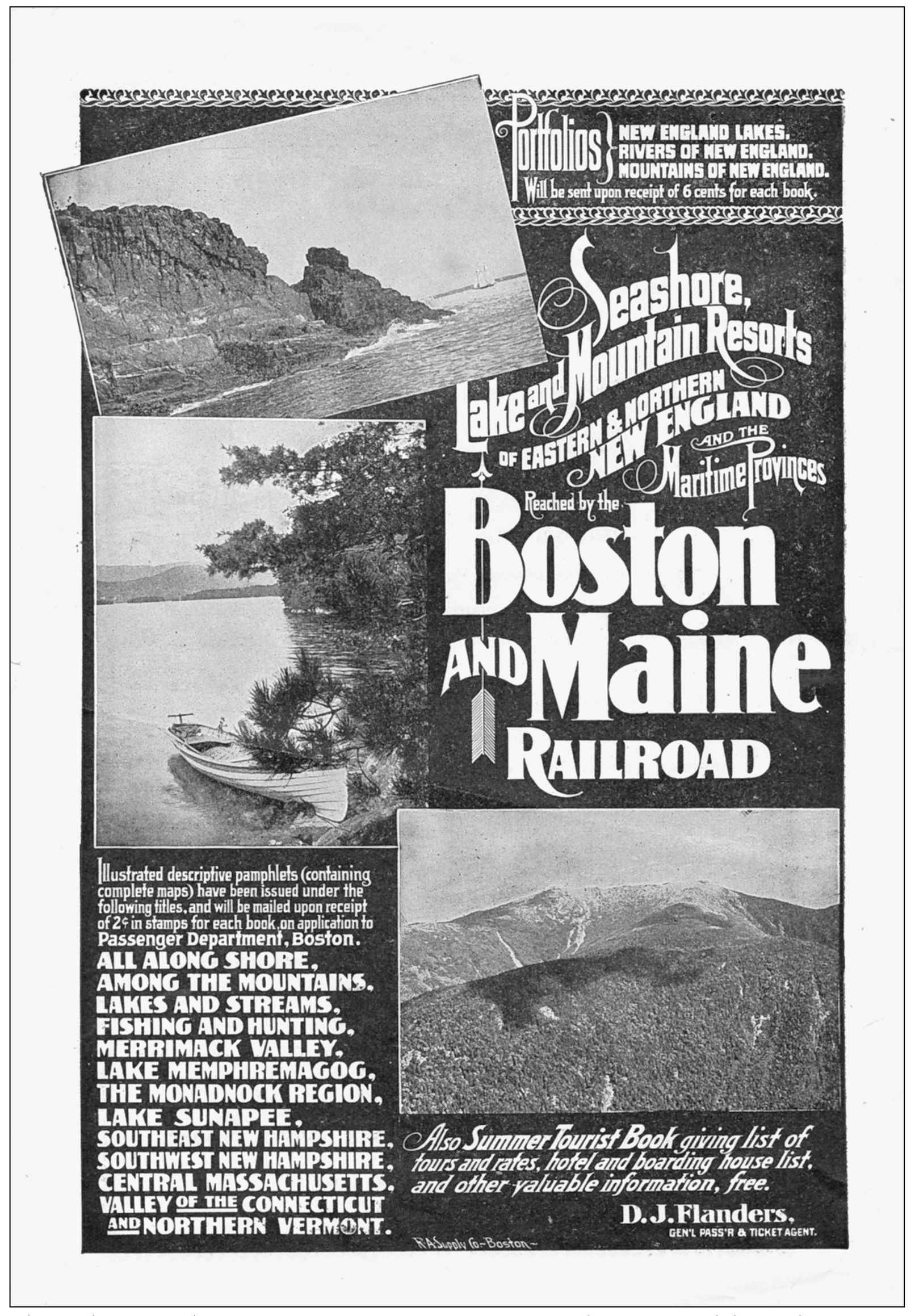 This early-1900s advertisement promotes BM service to the Seacoast lake and - photo 8