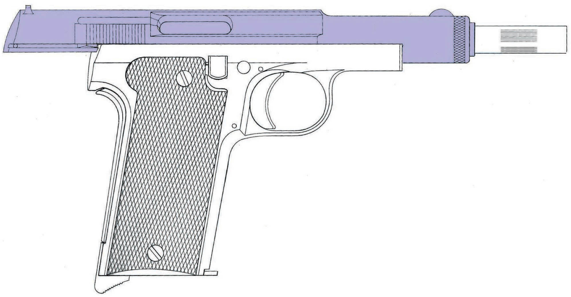 The breech slide is shown in the recoiled position The empty cartridge case - photo 6