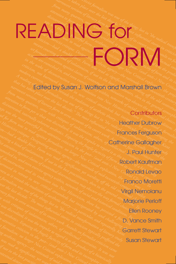 Reading for Form is published with support from a generous bequest established - photo 1