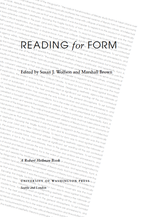 Reading for Form is published with support from a generous bequest established - photo 3