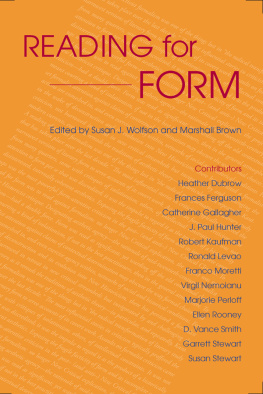 Brown Marshall - Reading for Form