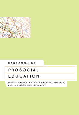 Brown Philip M. - Handbook of Prosocial Education