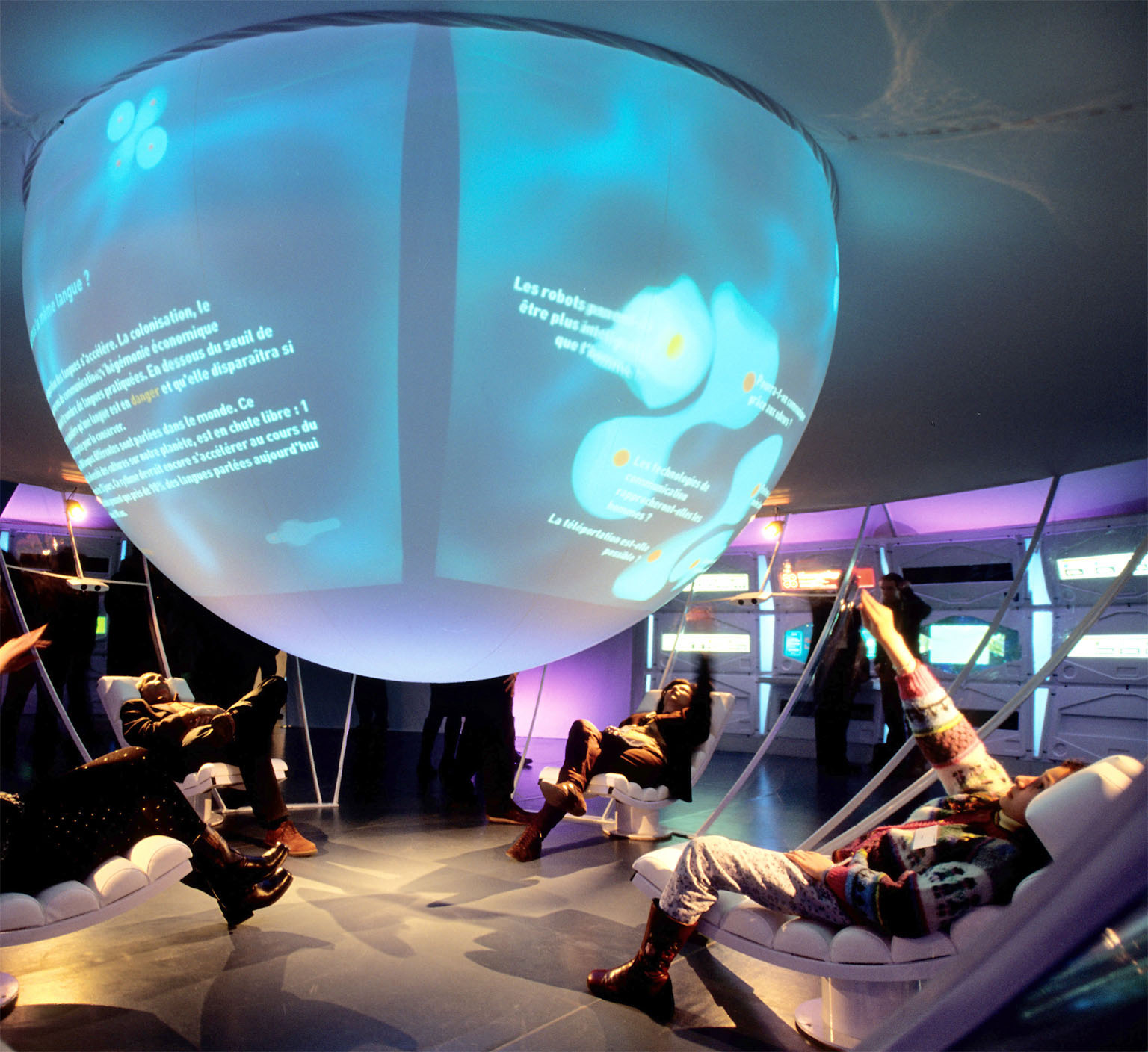 The interactive Biospace Mission exhibit in the informative Cit de lEspace - photo 8