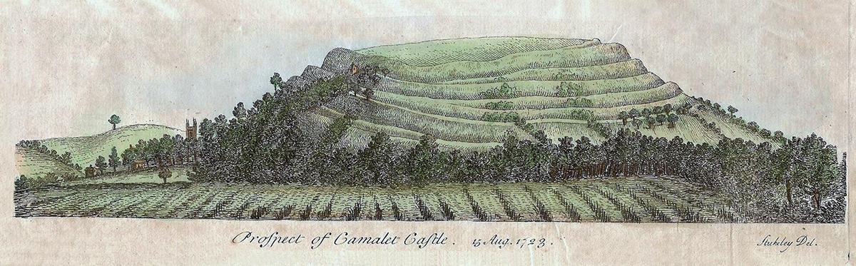 William Stukeleys Prospect of Camalet Castle 15 August 1723 Cadbury Castle - photo 14