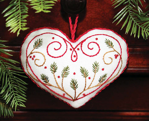 An Embroidered Christmas Patterns Instructions for 24 Festive Holiday Stockings Ornaments More - photo 10