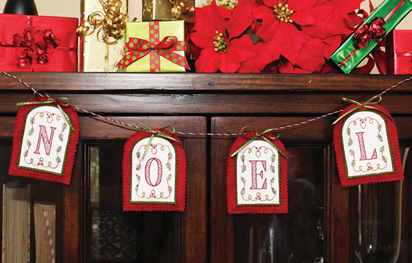 An Embroidered Christmas Patterns Instructions for 24 Festive Holiday Stockings Ornaments More - photo 11