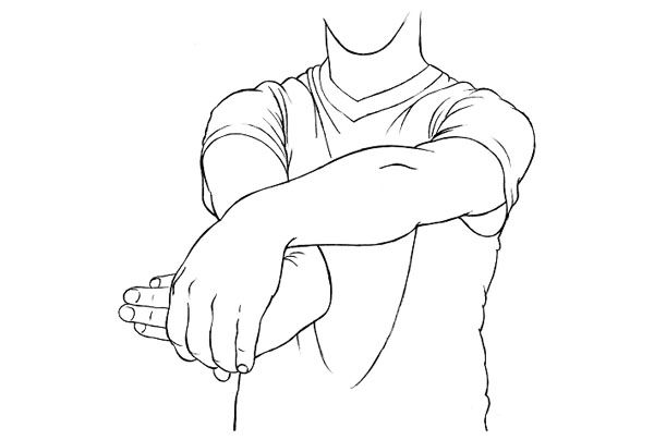 Flexor Stretch - Hold the arm straight and start with the palm facing downwards - photo 6