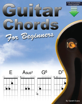 Evans - Guitar chords for beginners: a beginners guitar chord book with open chords and more