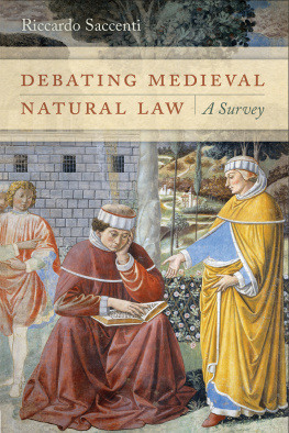 Saccenti Riccardo Debating medieval natural law: a survey