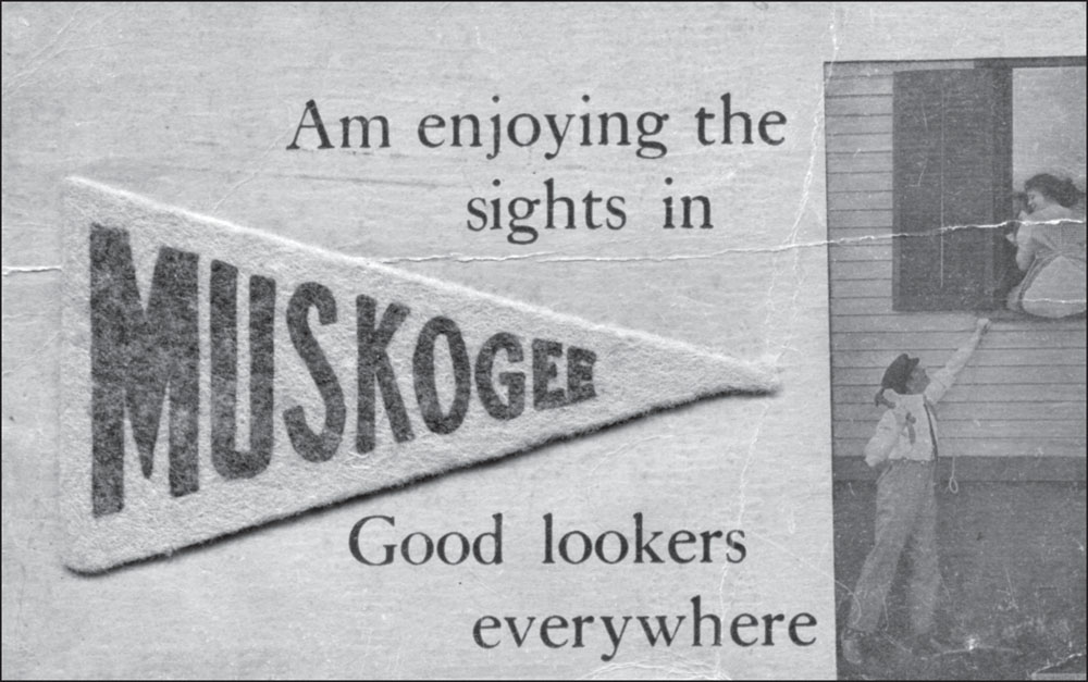 This postcard was mailed from Muskogee in 1912 during a peak time in the citys - photo 2