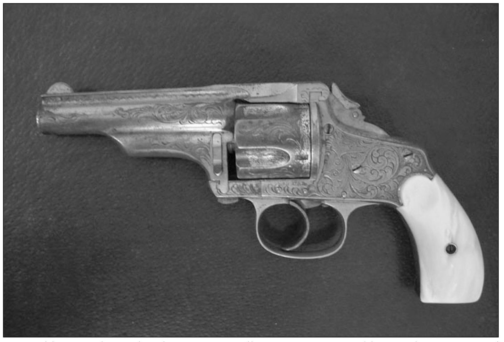 Pictured here is Chief Schmidtts Merwin Hulbert Company 32 caliber revolver - photo 5