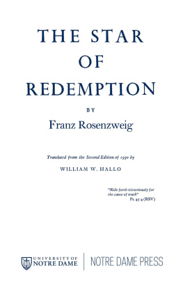 Rosenzweig The Star of Redemption