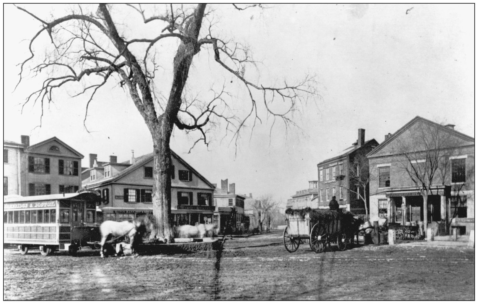 In this late-1850s view Harvard Square looks almost rural To the left is one - photo 4