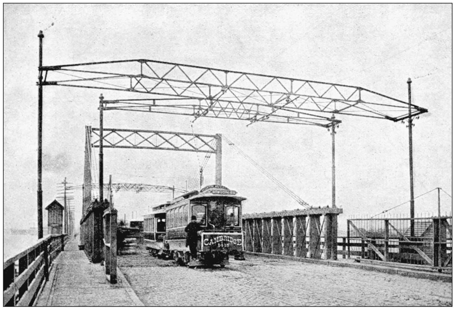 The West Boston Bridge is pictured in 1889 with a train of Thomson-Houston - photo 8