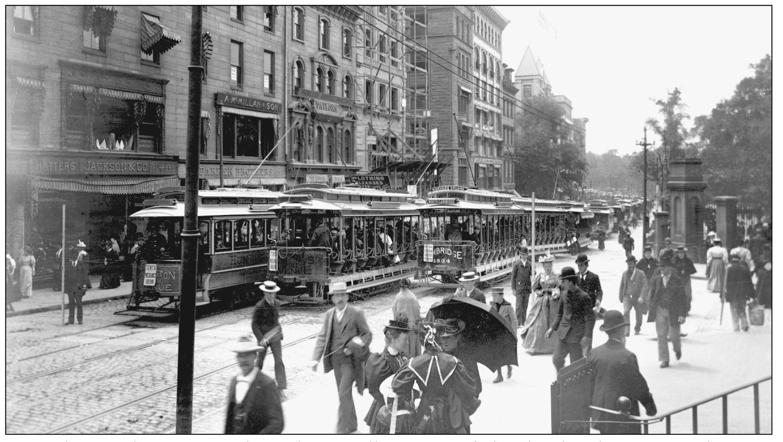 Not only were the streetcars themselves usually overcrowded with riders but - photo 12