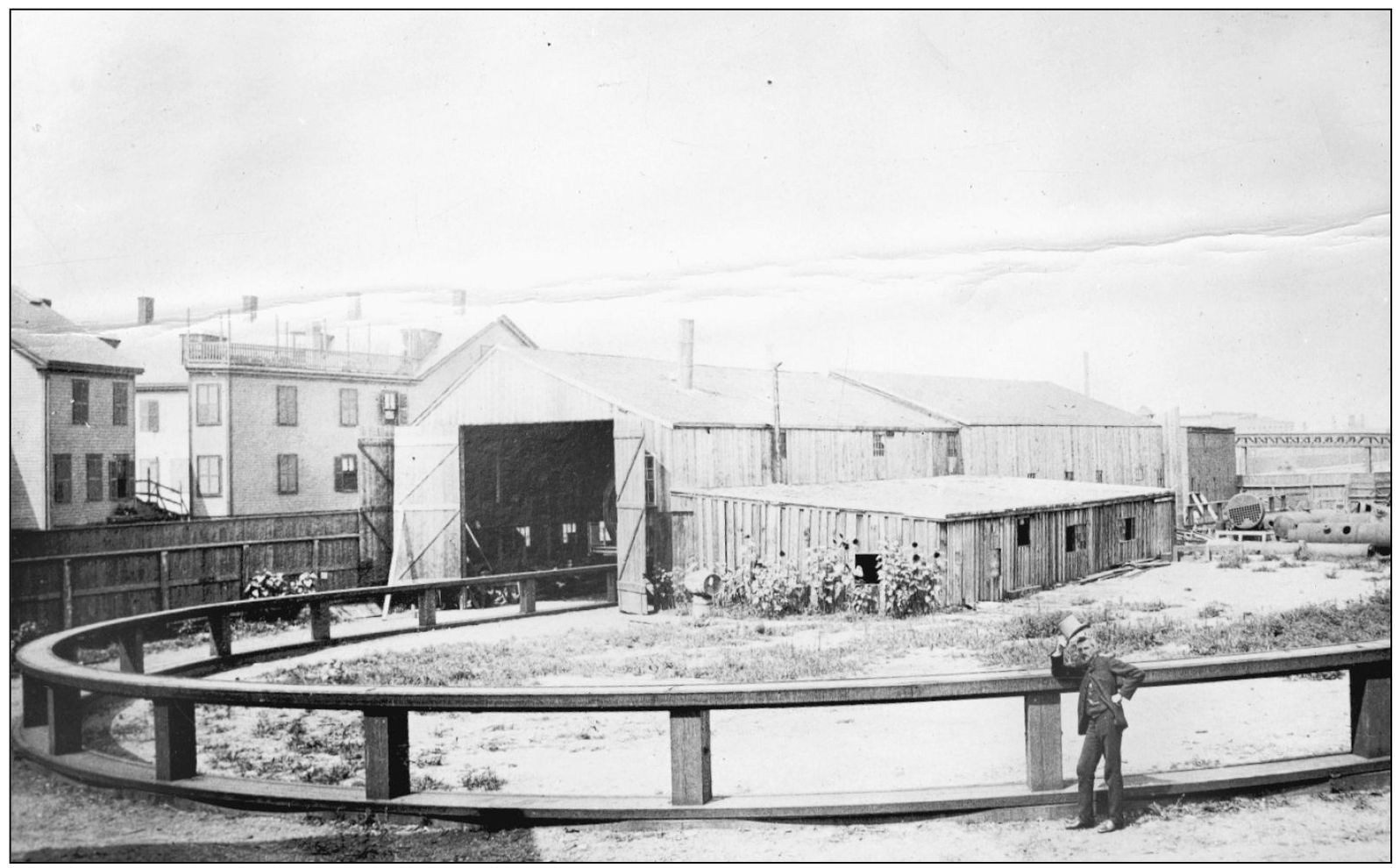 The Meigs car shop and test track in Cambridge are shown here The man tipping - photo 15