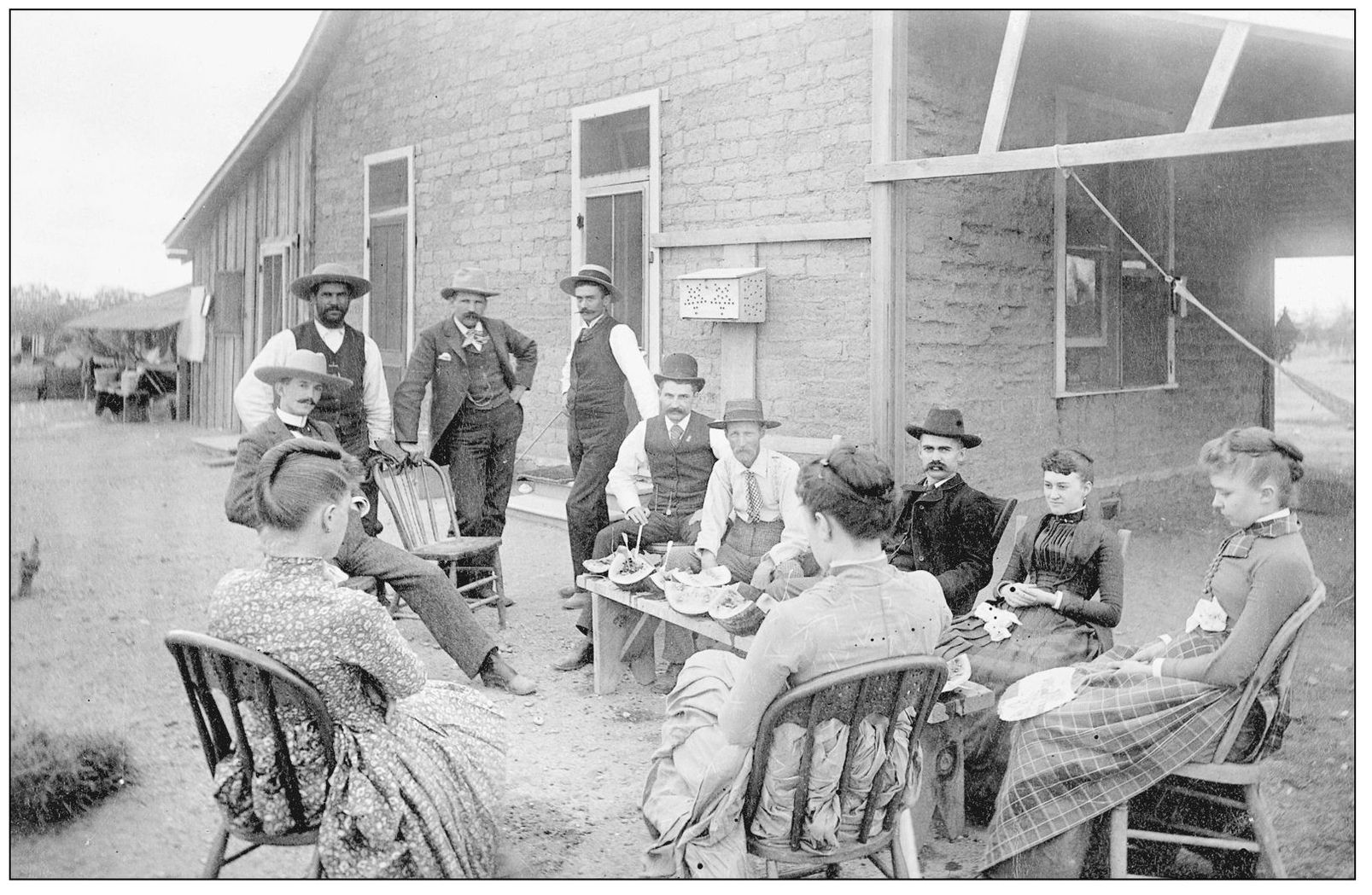 Next to the two-room adobe house at Sahuaro Ranch in the late 1880s visitors - photo 7