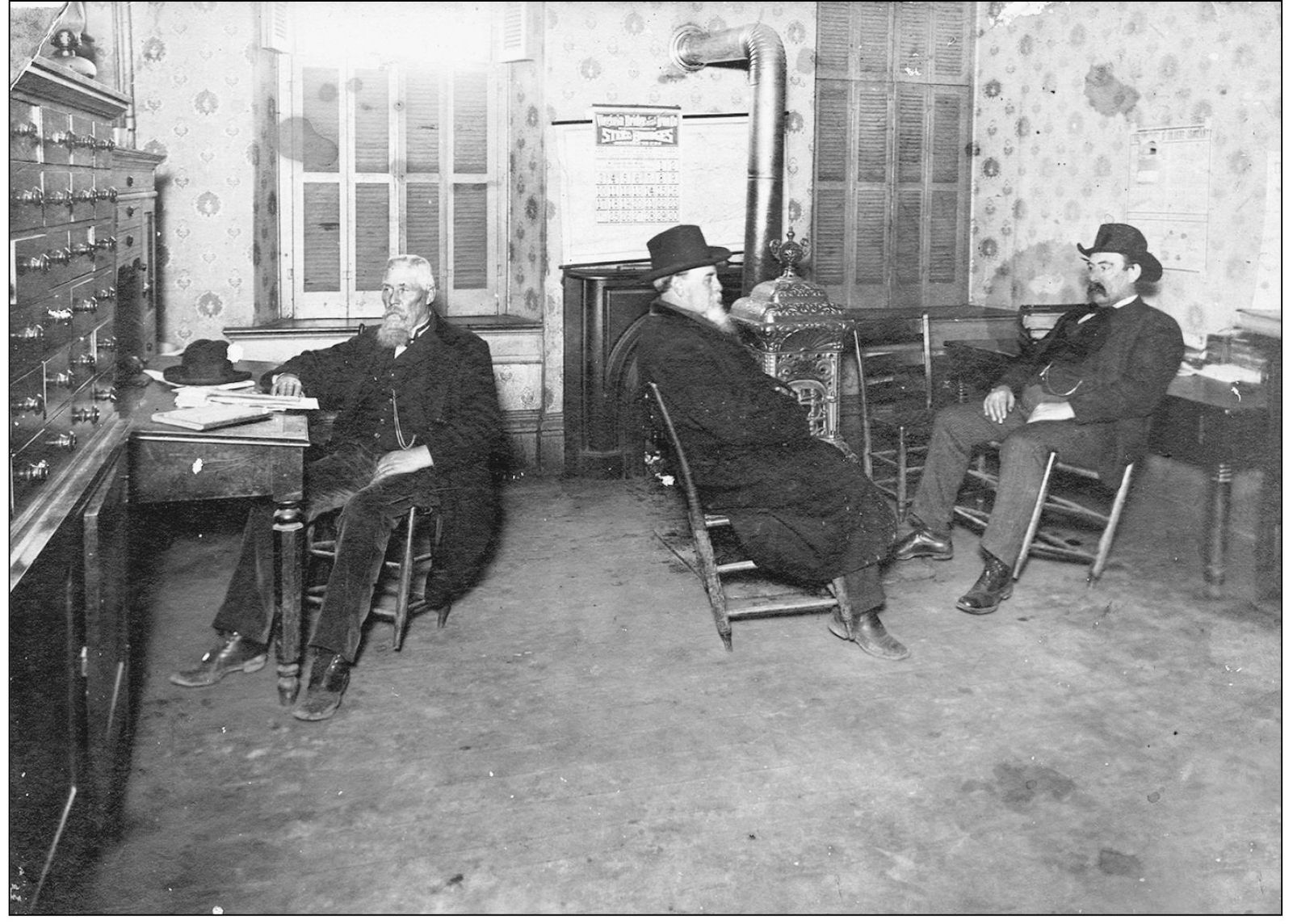 Some Hardin County officials are sitting in a room in the courthouse in January - photo 5