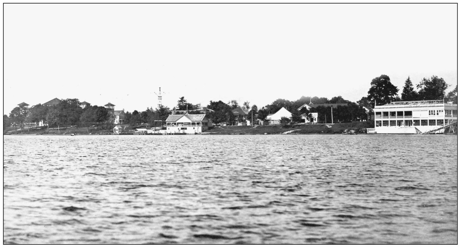 This view from Conneaut Lake reveals what an impressive skyline the resort had - photo 10