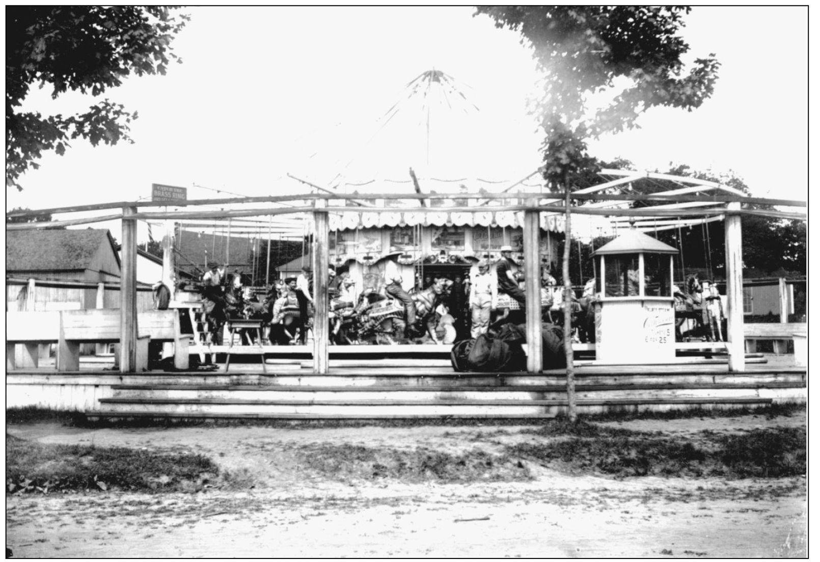 The first amusement ride to appear at the resort was this primitive - photo 12