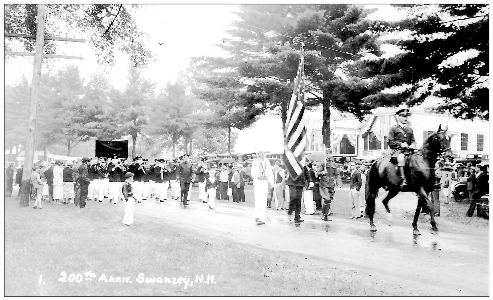 Everyone loves a parade and in Swanzey in 1933 it was the visiting Keene band - photo 4