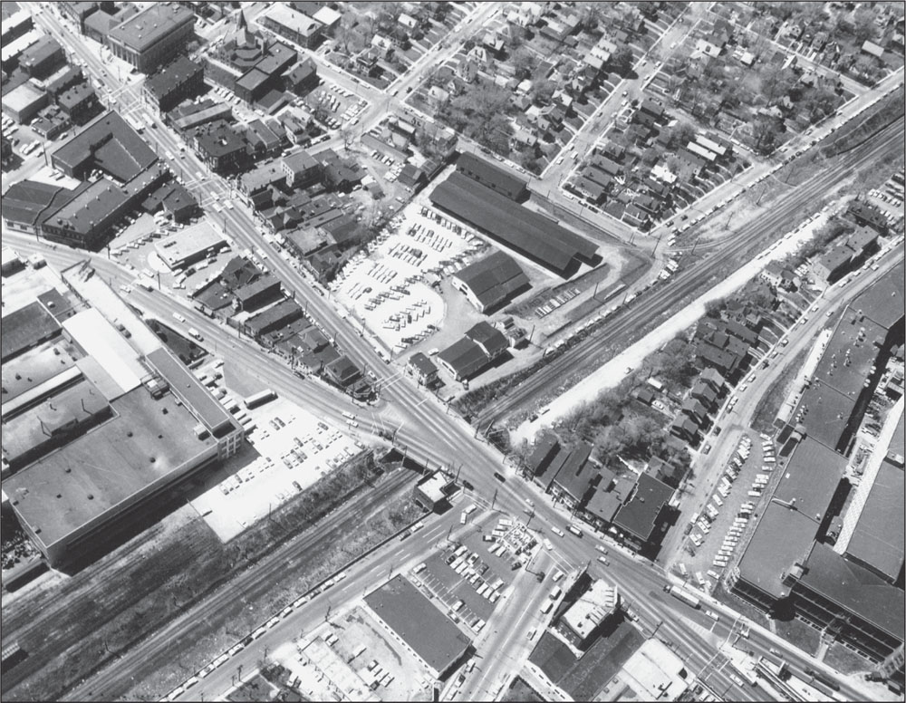 This 1960s aerial photograph shows Montgomery Road and the intersections of - photo 3