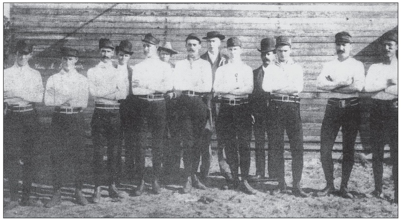Members of the Tampa baseball club display their uniforms from the 1890s Tampa - photo 15