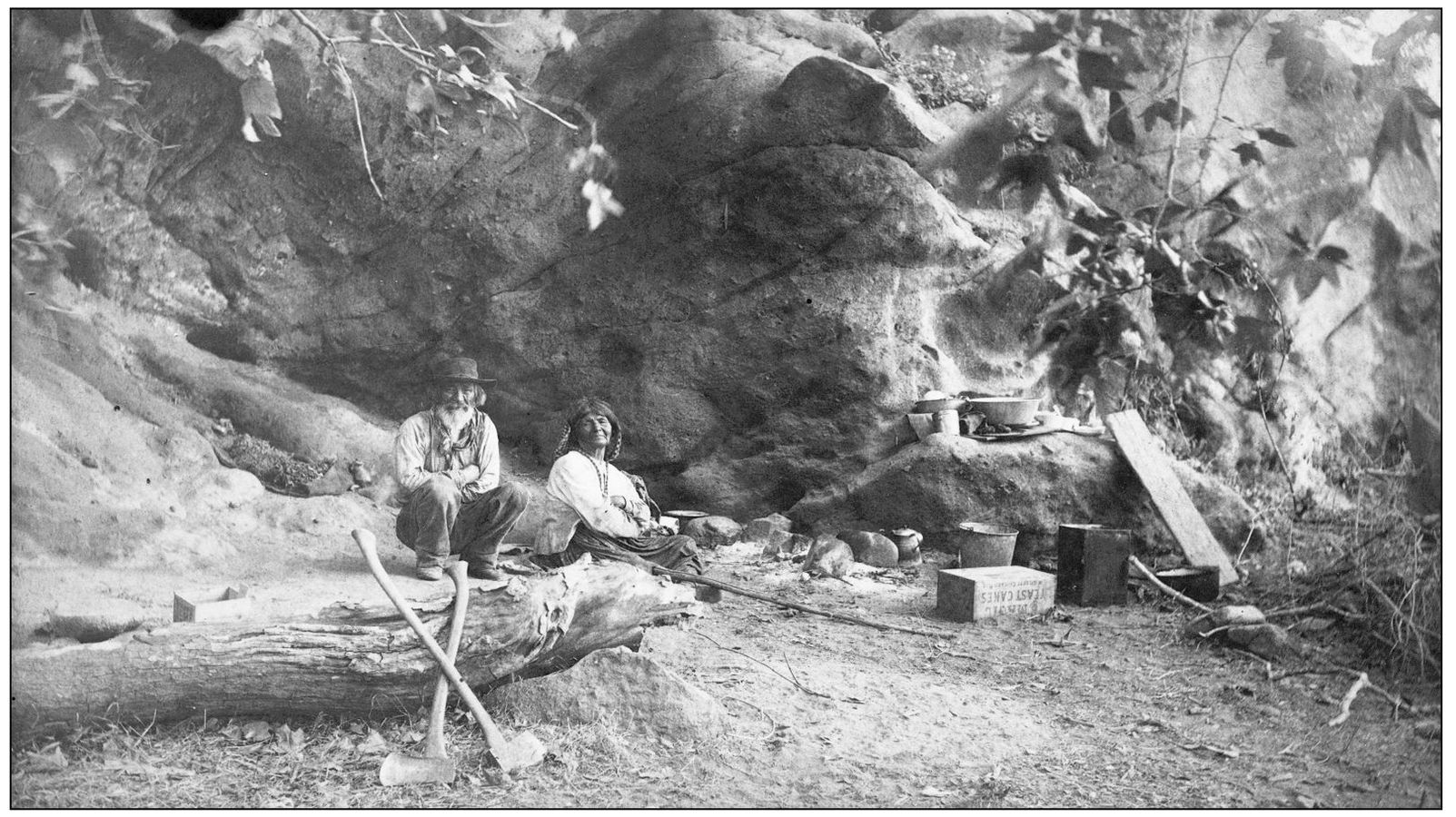 Taken around 1900 in Silverado Canyon this photograph depicts two Native - photo 6