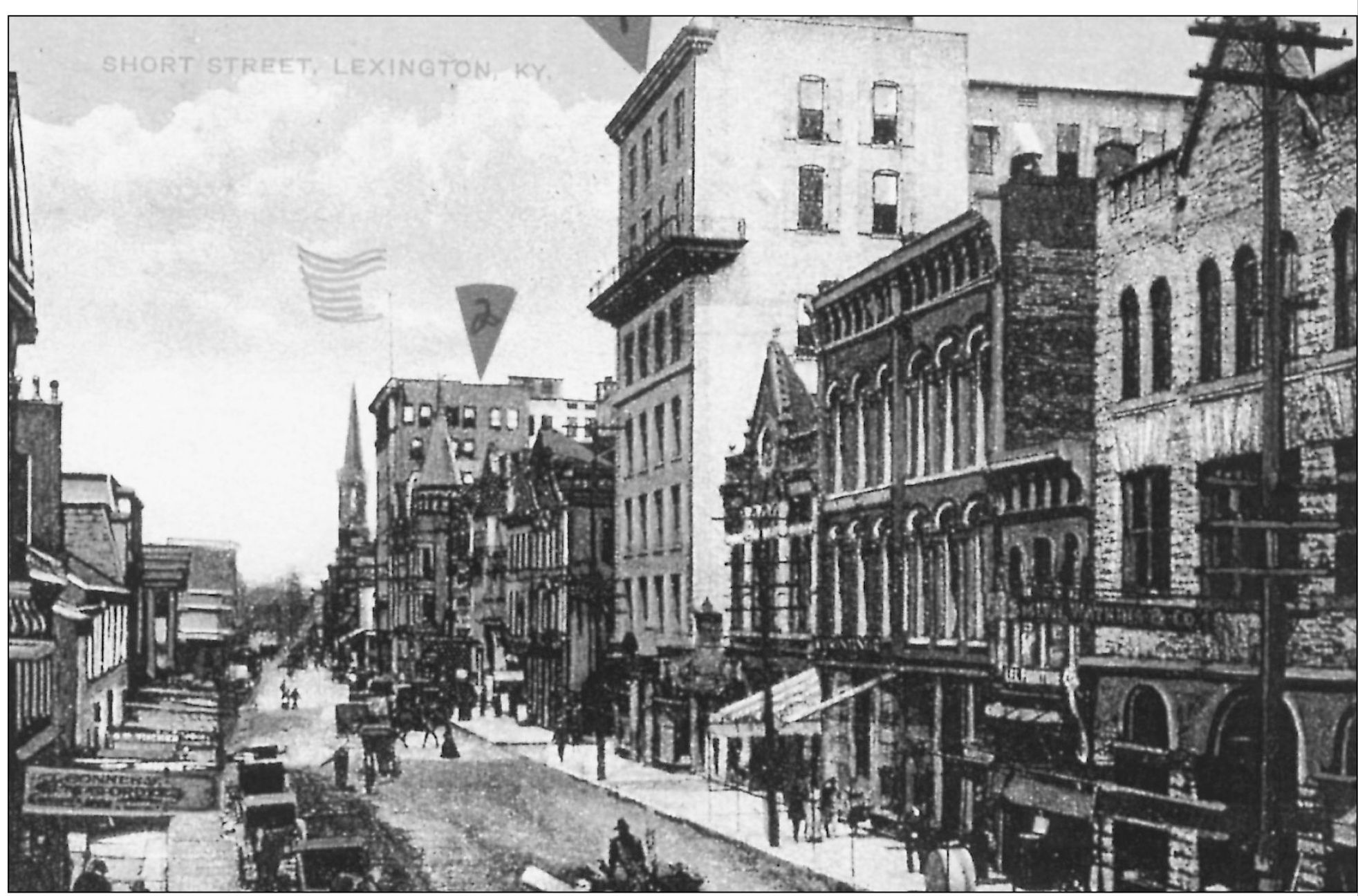 This c 1908 postcard view shows the first two tall buildings in Lexington 1 - photo 5