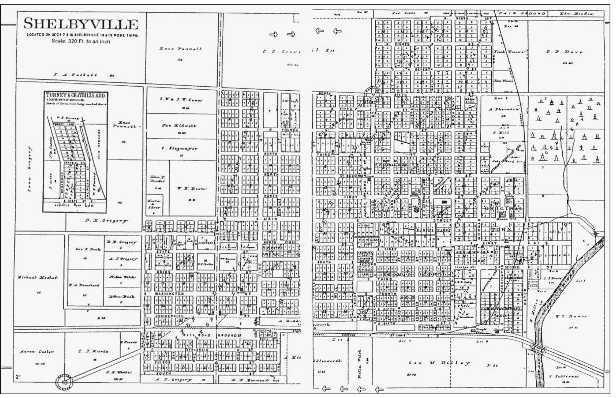 SHELBYVILLE PLATT MAP 1914 This map provides a very detailed look at the size - photo 3