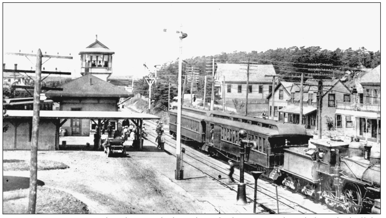 BUZZARDS BAY 1908 This photograph shows how the line to Woods Hole branched - photo 5