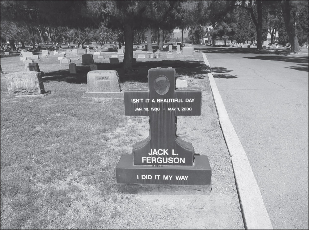 The gravestone of Jack L Ferguson is shown here Ferguson was born on January - photo 2