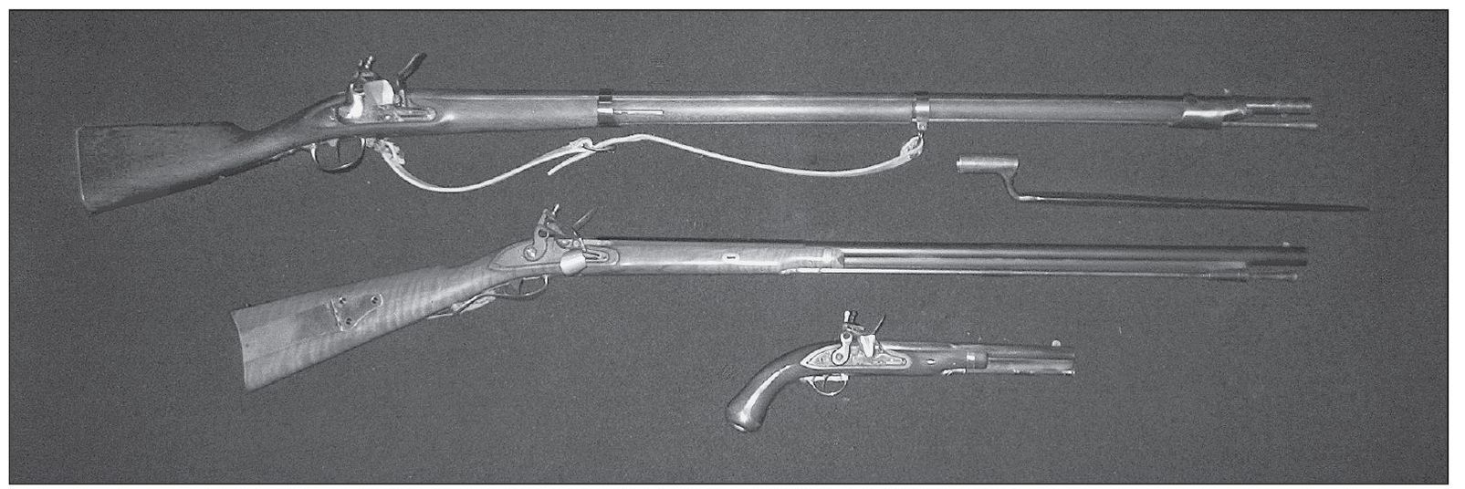 The weapons of the forts era were flintlocks firing black powder and lead ball - photo 9