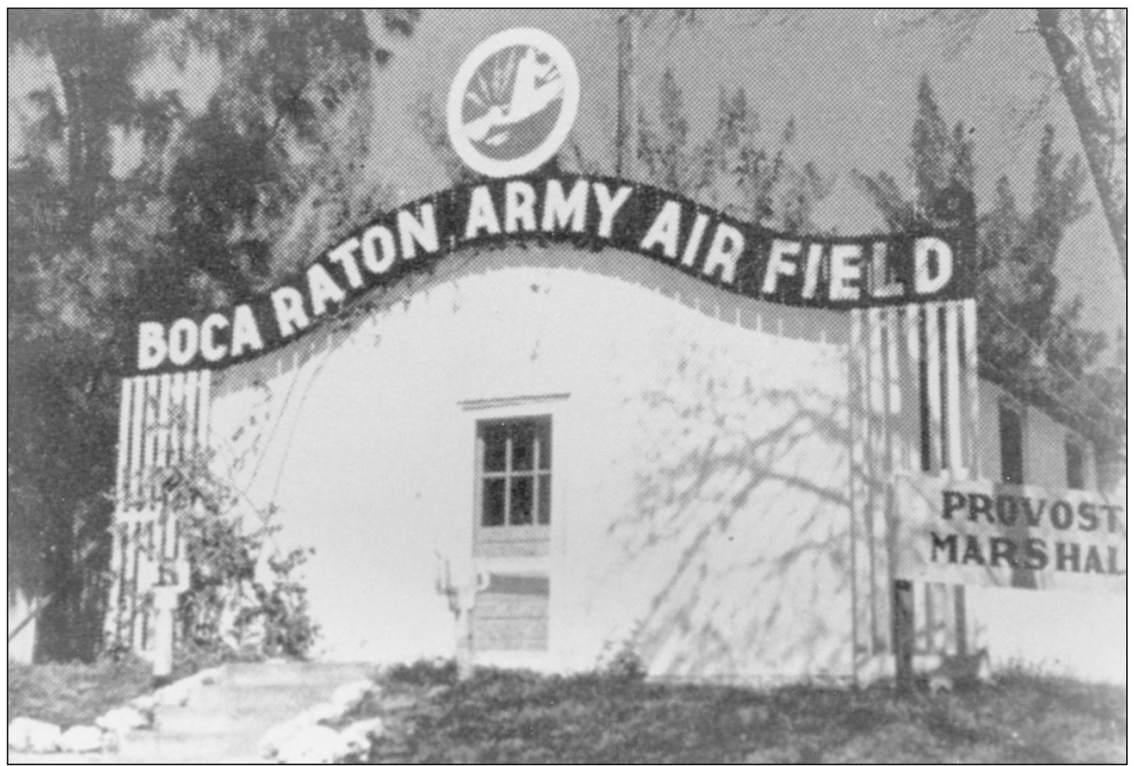 The entrance gate and provost marshalls headquarters for the Boca Raton Army - photo 4