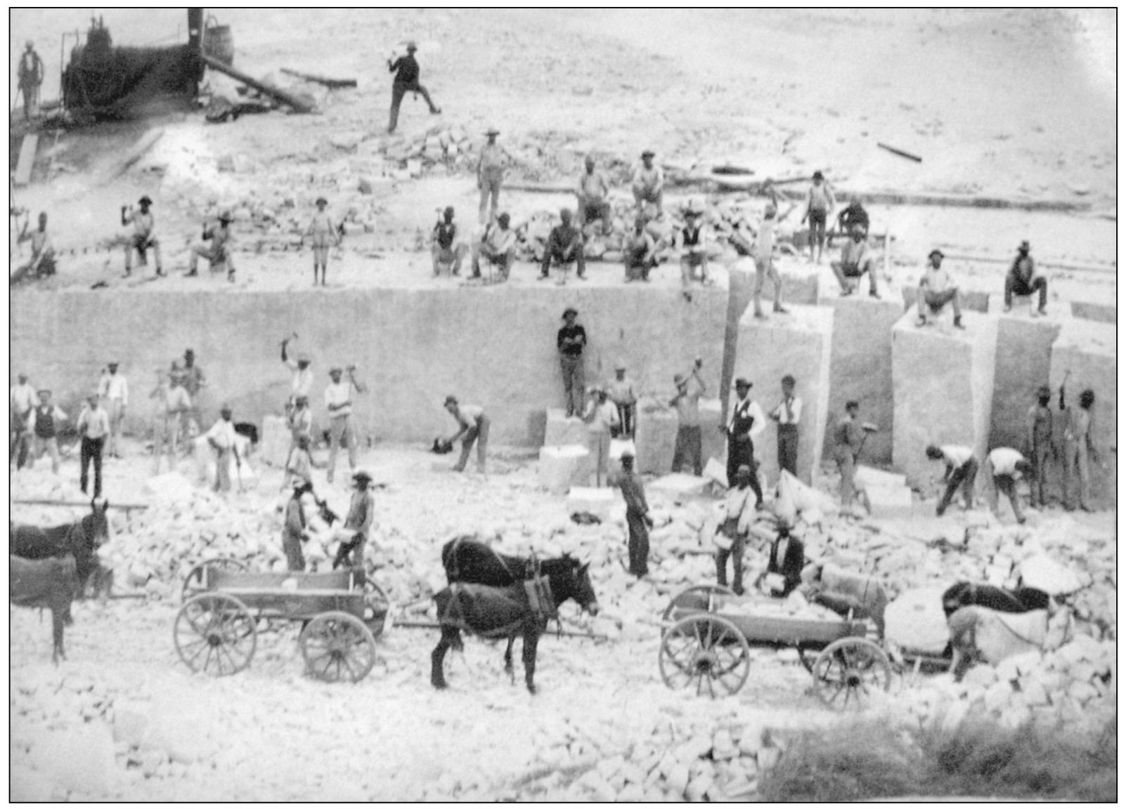 Shortly after the Civil War granite quarrying became a major industry at Stone - photo 4