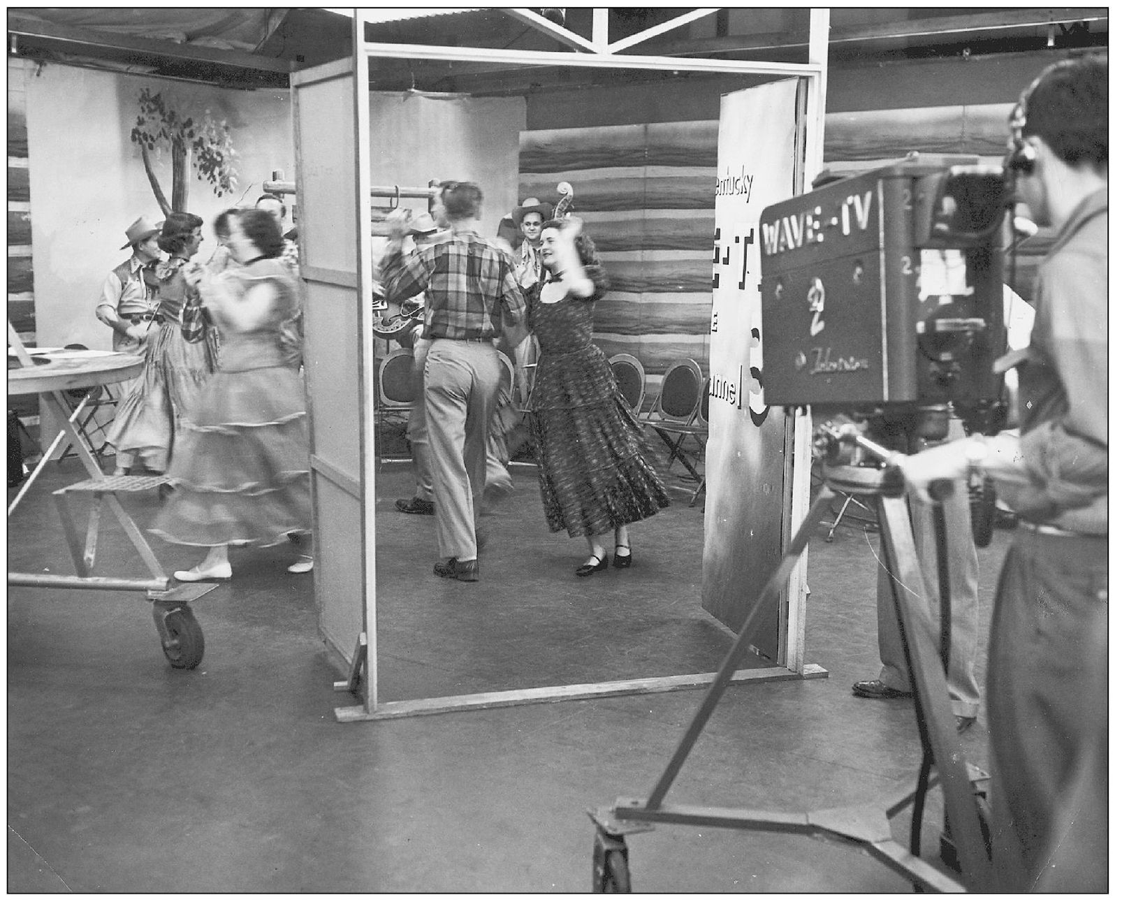 Square dancers do their thing on a 1953 show marking WAVEs move from channel 5 - photo 10