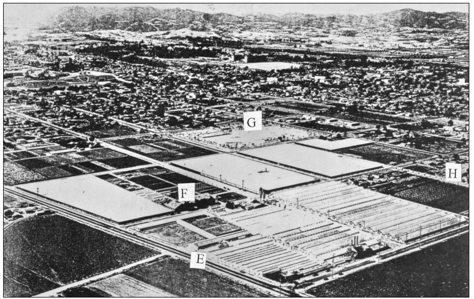 This 1930 aerial photograph shows a section west of Sawtelles Japantown - photo 5