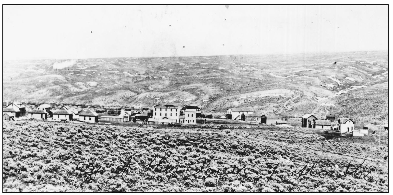 This photograph shows Kemmerer in July 1898 looking east toward Oyster Ridge - photo 3