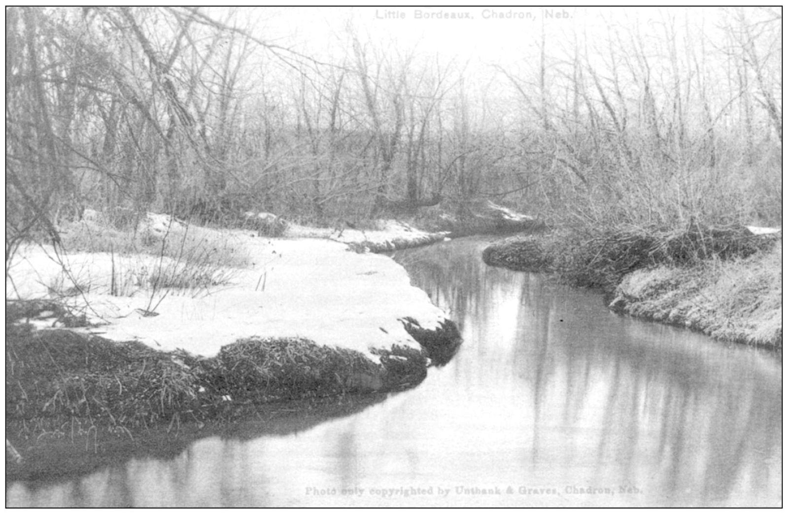 This postcard shows Little Bordeaux Creek named after James Bordeaux who was - photo 4