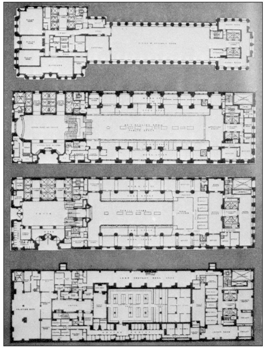 These plans of the Guardian Building show the basement level the first and - photo 11