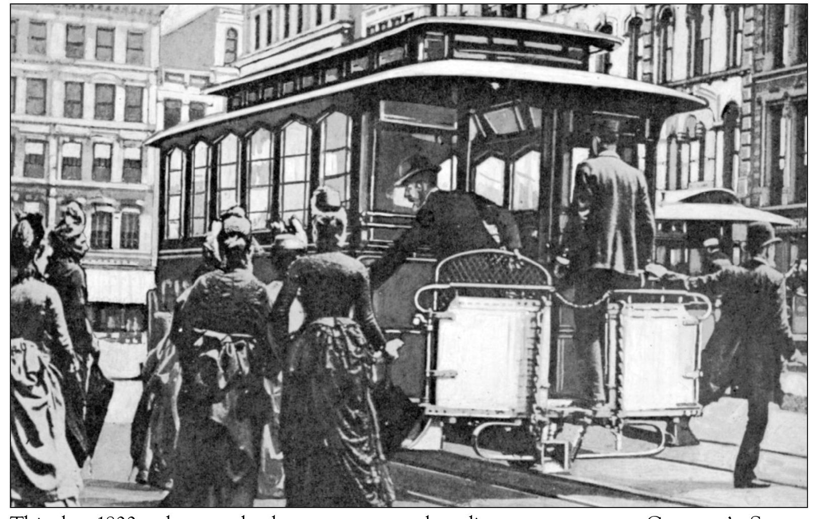 This late-1800s photograph shows passengers boarding a streetcar at Governors - photo 6