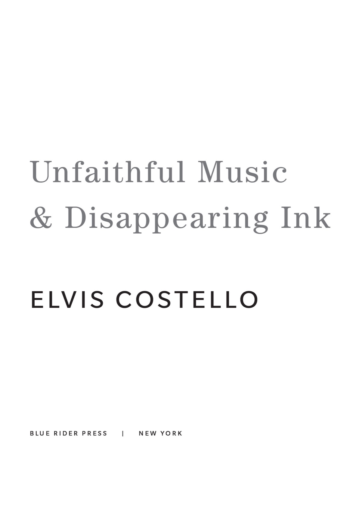 Unfaithful Music Disappearing Ink - image 2