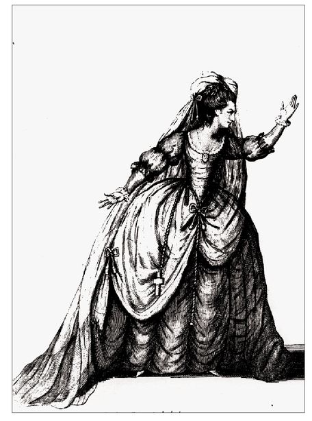 An eighteenth-century Isabella Mary Anne Yates 1728-1787 at Drury Lane in - photo 3