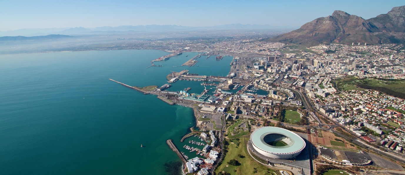 Table Bay coastline showing the Cape Town Stadium V A Waterfront Foreshore - photo 5