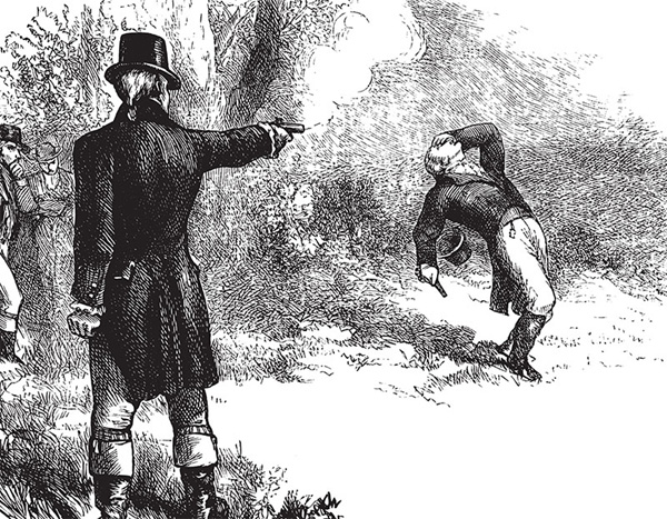 Alexander Hamilton and Aaron Burr duel 1870s engraving artist unknown - photo 4