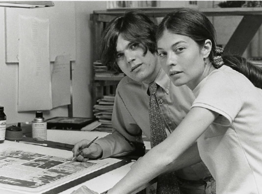Wenner and Jane Schindelheim working on an early issue at the first ROLLING - photo 7