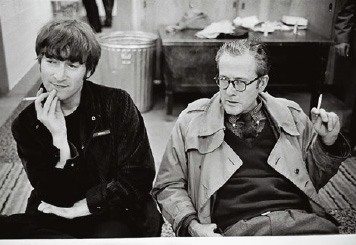 John Lennon and ROLLING STONE co-founder Ralph Gleason at the Beatles final - photo 11