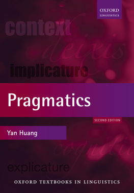 Huang - Pragmatics